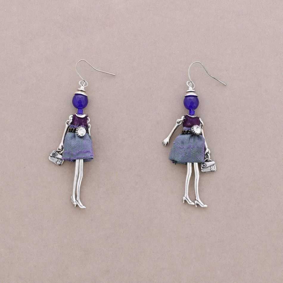 DOLL PENDANT EARRINGS