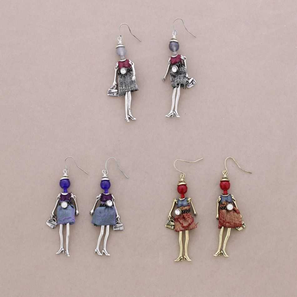 DOLL PENDANT EARRINGS