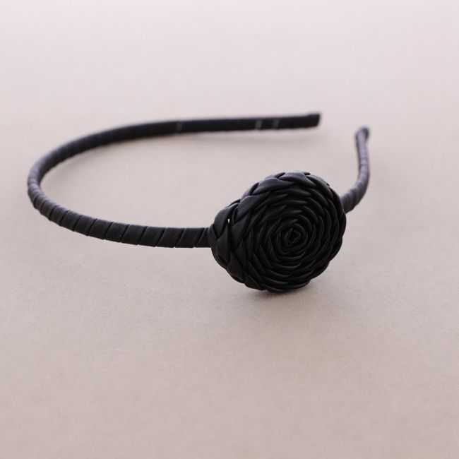 DIADEMA FLOR IMI.CUERO