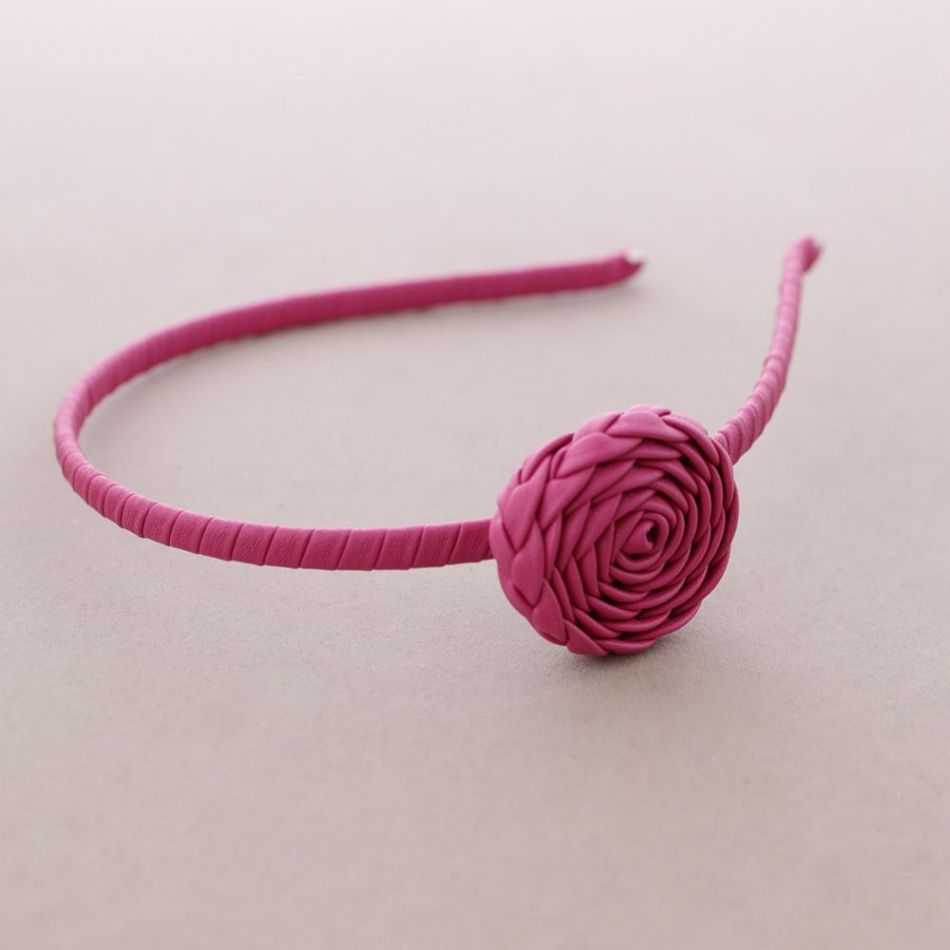 DIADEMA FLOR IMI.CUERO