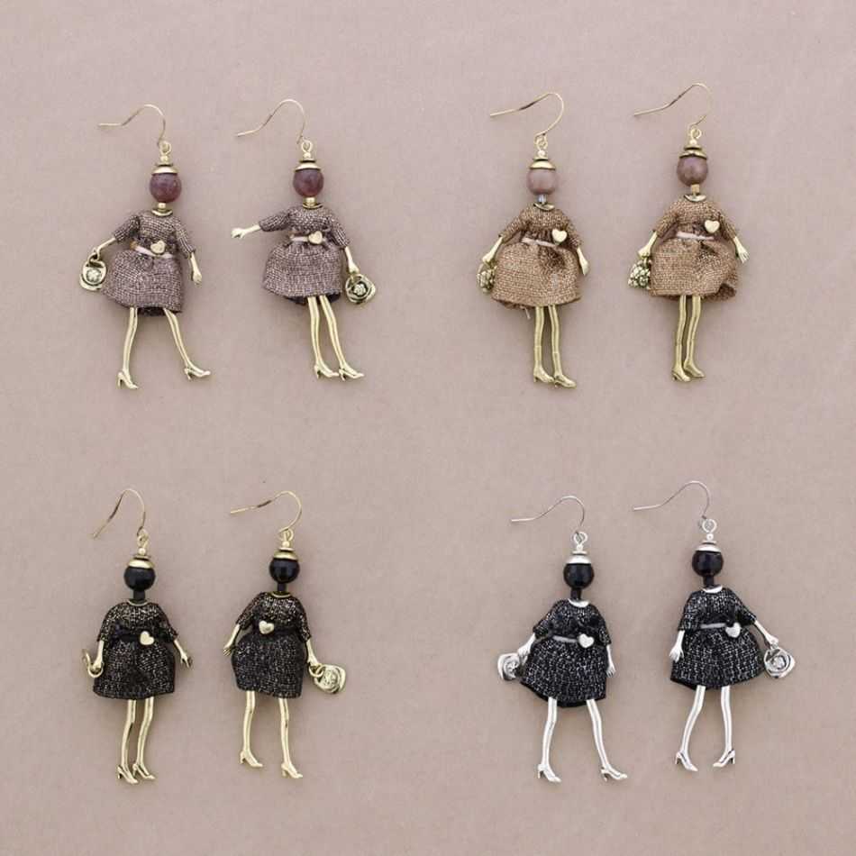 DOLL PENDANT EARRINGS