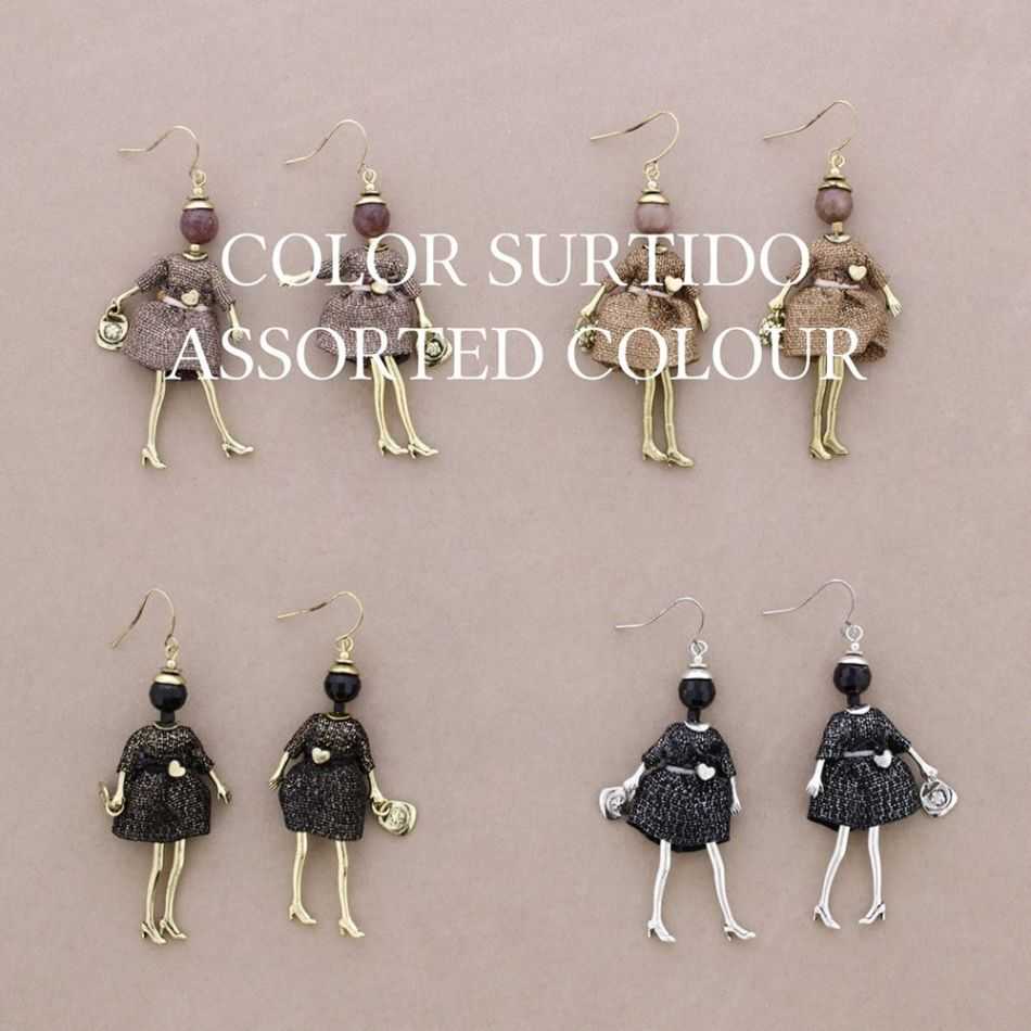 DOLL PENDANT EARRINGS