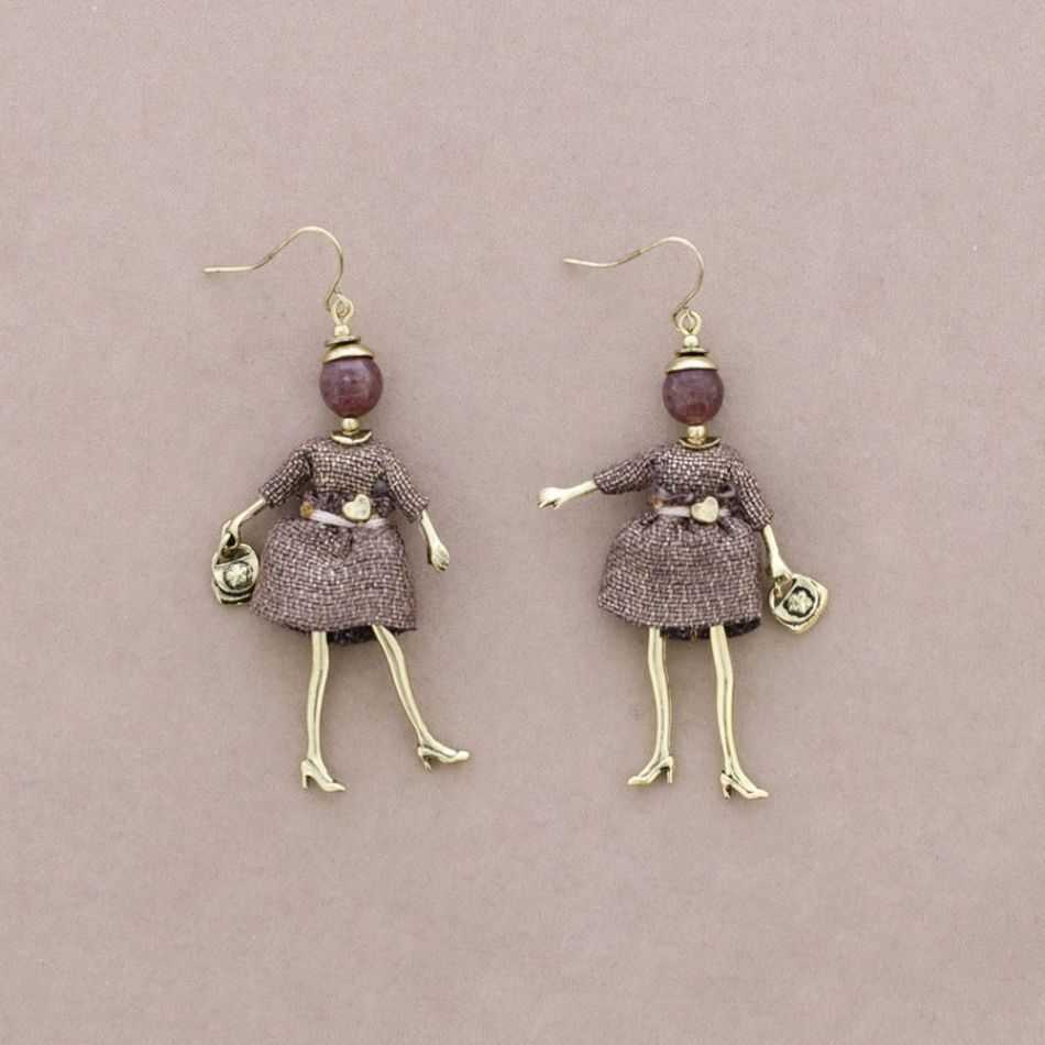 DOLL PENDANT EARRINGS