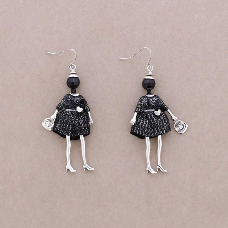 DOLL PENDANT EARRINGS