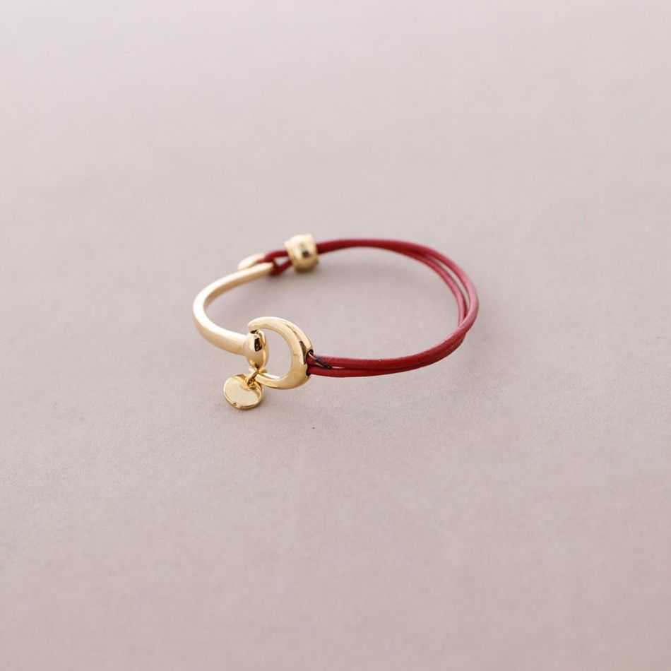 METAL LEATHER BRACELET