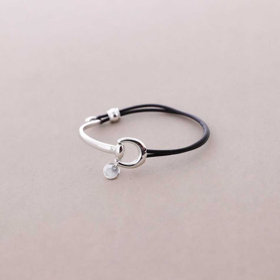METAL LEATHER BRACELET