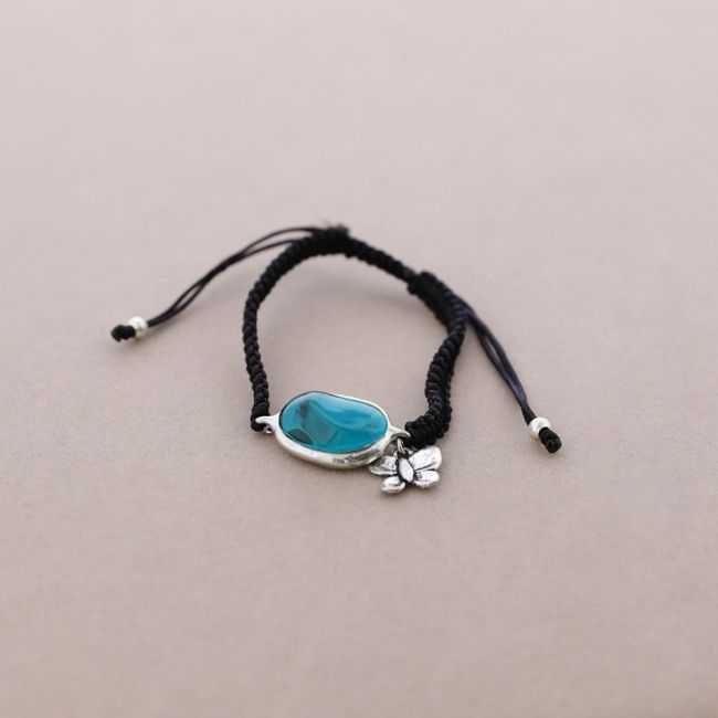 MACRAME METAL RESIN BRACELET