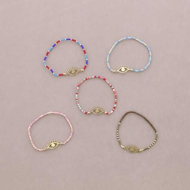 PULSERA GOMA OJO IMI. MIYUKI 1,5MM