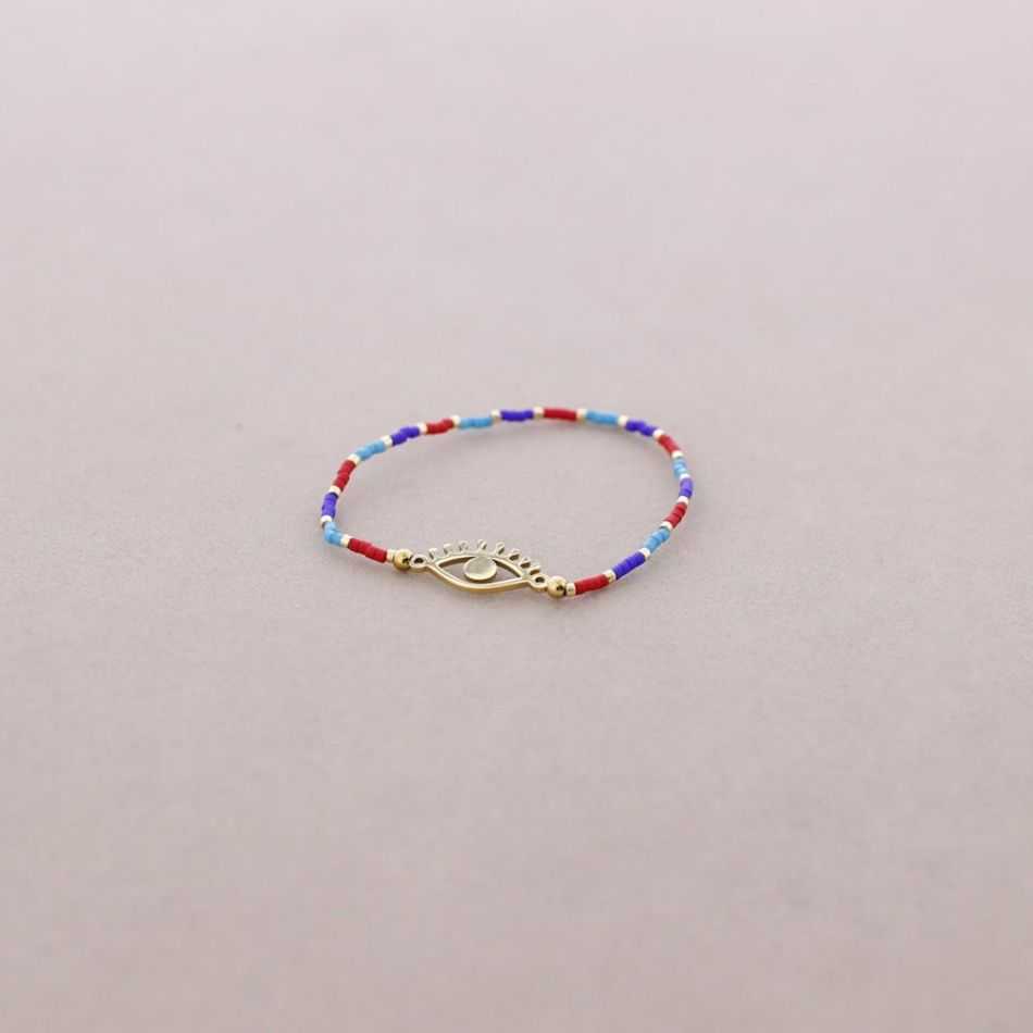 IMI EYE ELASTIC BRACELET. MIYUKI 1.5MM