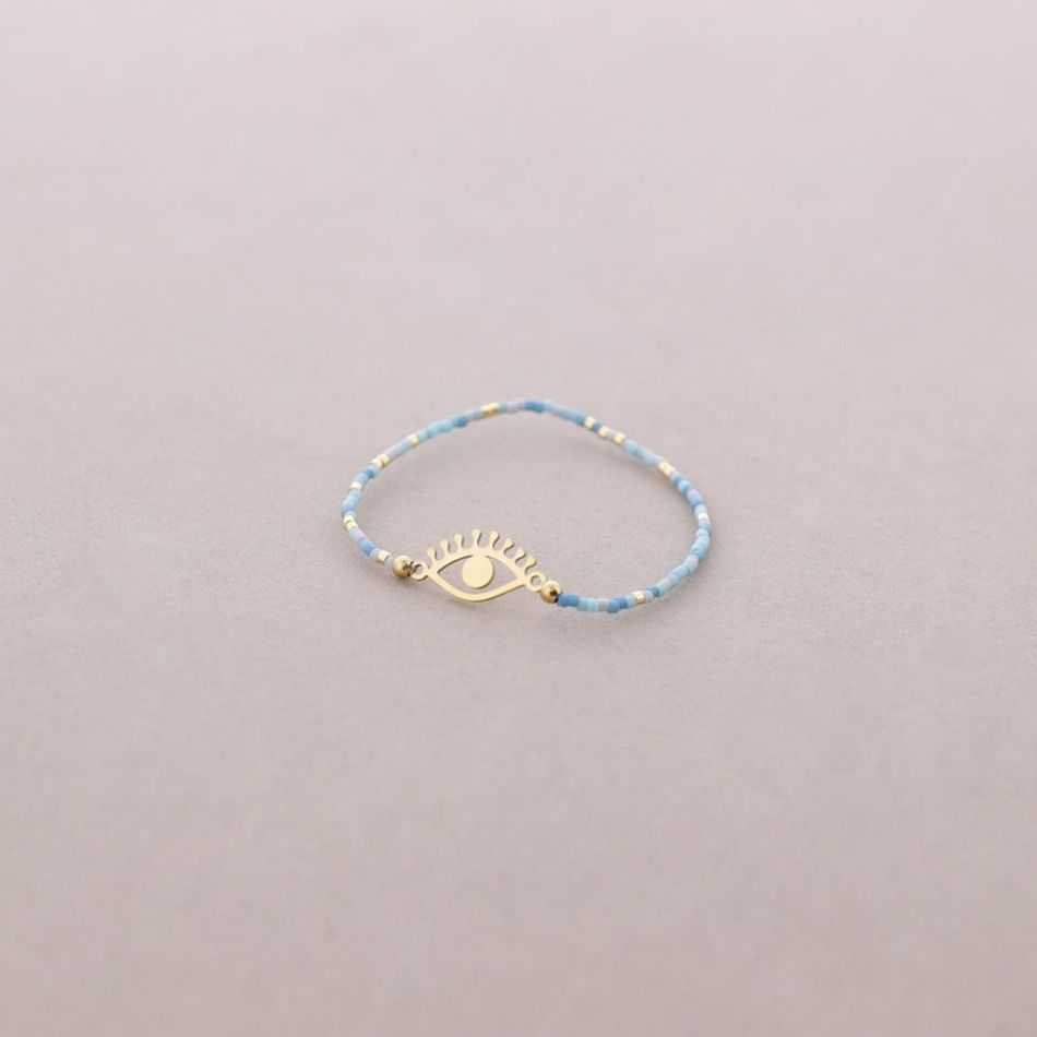 IMI EYE ELASTIC BRACELET. MIYUKI 1.5MM