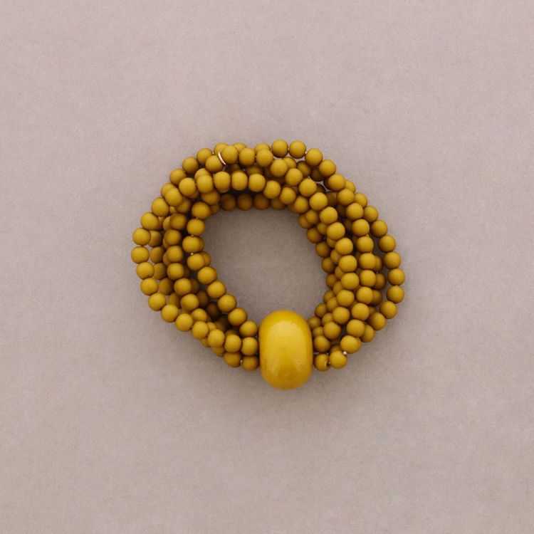 PULSERA ELÁSTICA CUENTAS RESINA