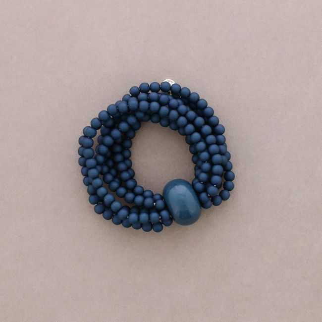 PULSERA ELÁSTICA CUENTAS RESINA