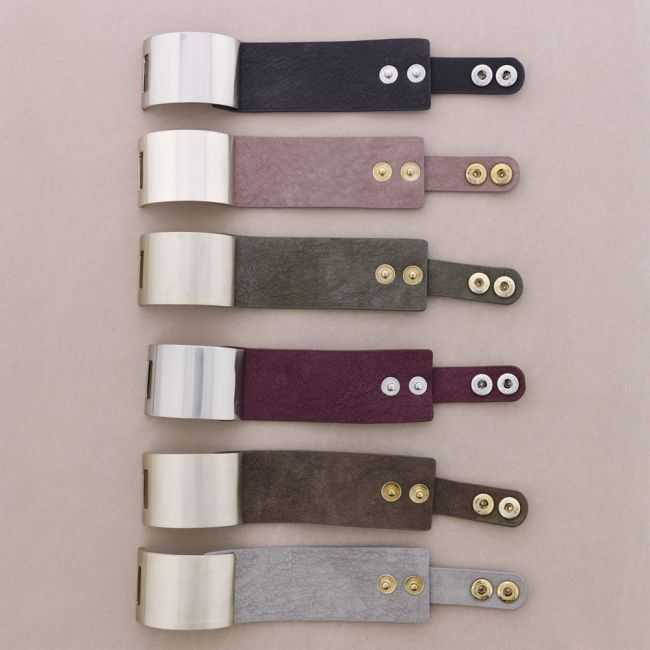 PULSERA CUERO METAL