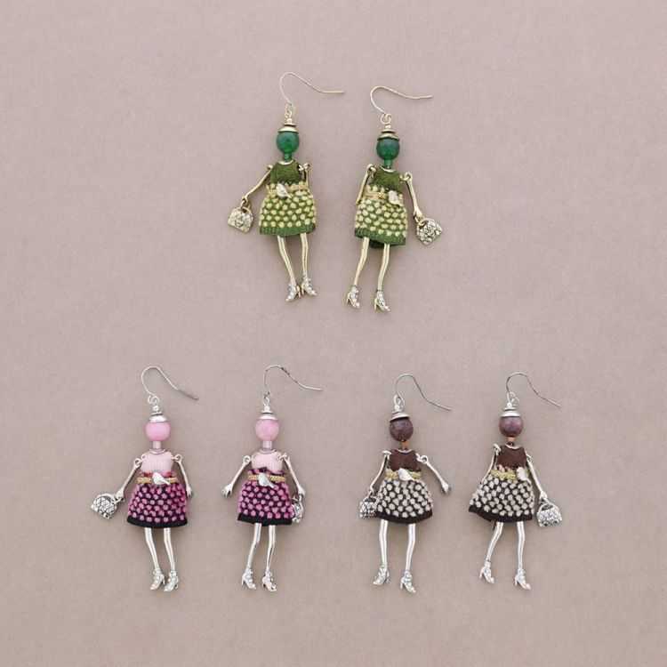 DOLL PENDANT EARRINGS 2