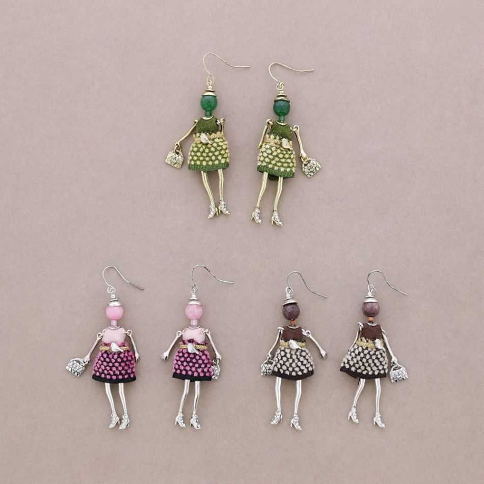 DOLL PENDANT EARRINGS