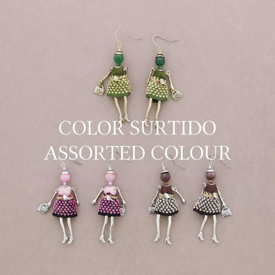 DOLL PENDANT EARRINGS