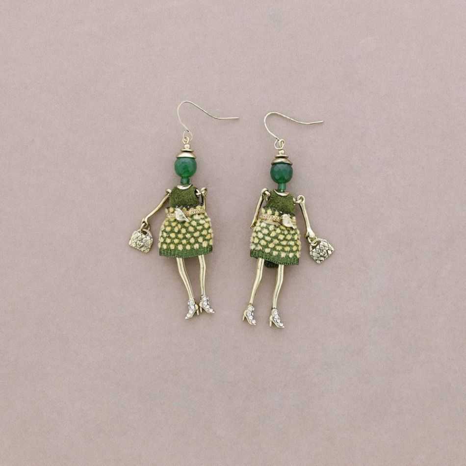 DOLL PENDANT EARRINGS