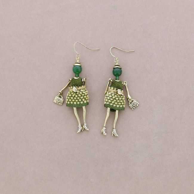 DOLL PENDANT EARRINGS