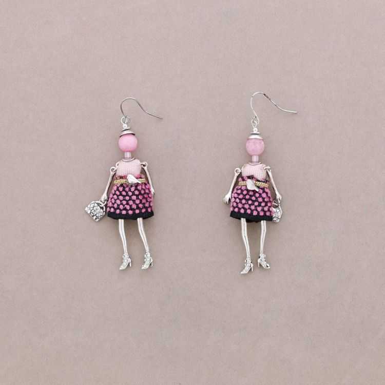 DOLL PENDANT EARRINGS