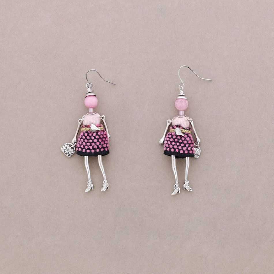 DOLL PENDANT EARRINGS