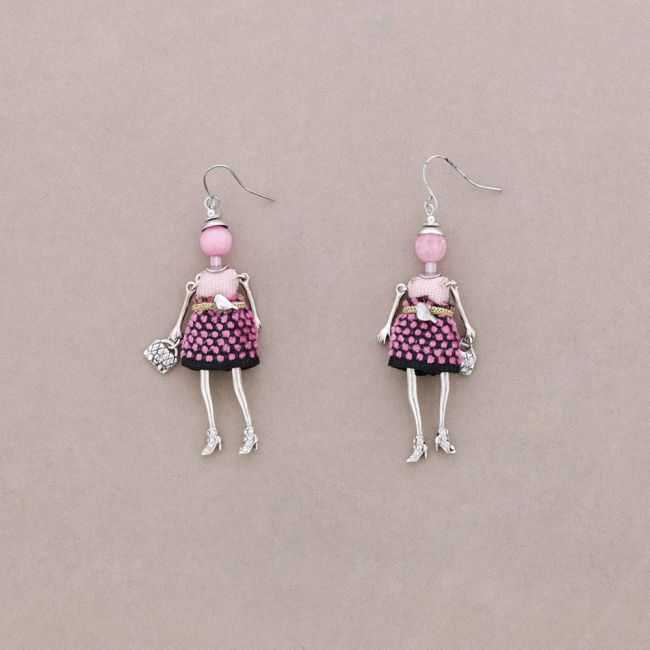 DOLL PENDANT EARRINGS