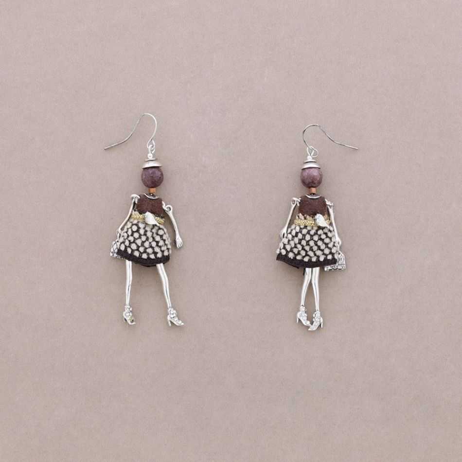 DOLL PENDANT EARRINGS