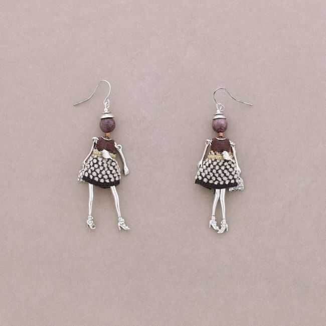 DOLL PENDANT EARRINGS