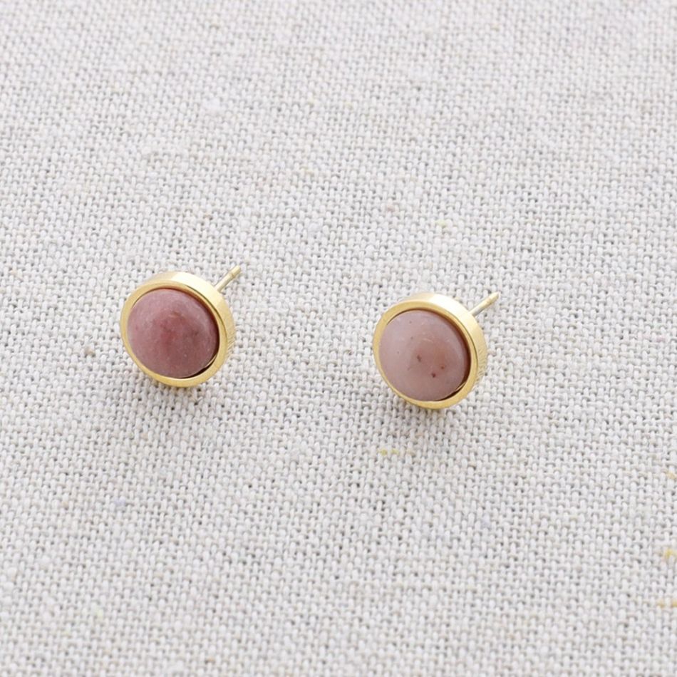 STEEL STONE EARRINGS