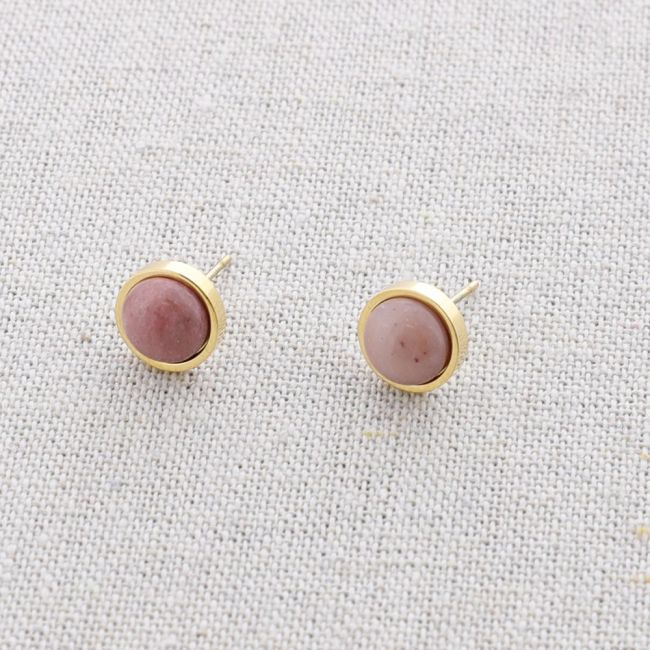 STEEL STONE EARRINGS