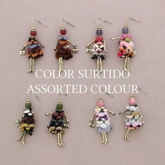 METAL DOLL EARRINGS