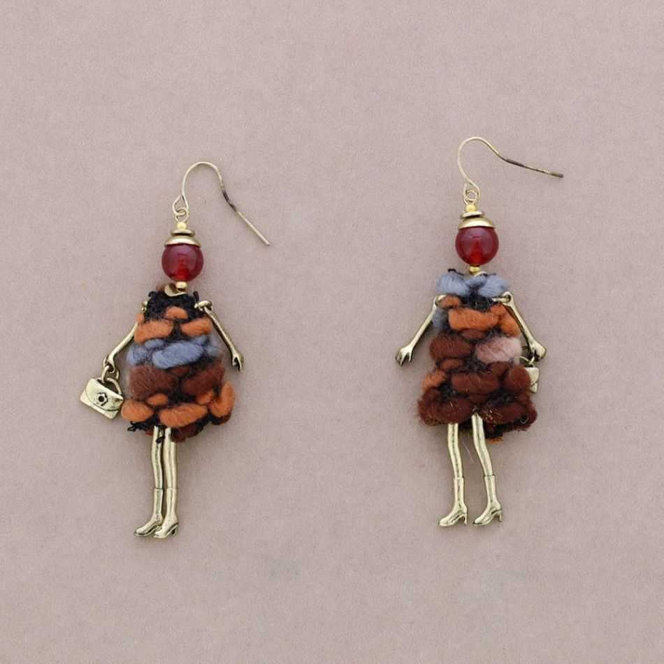 METAL DOLL EARRINGS