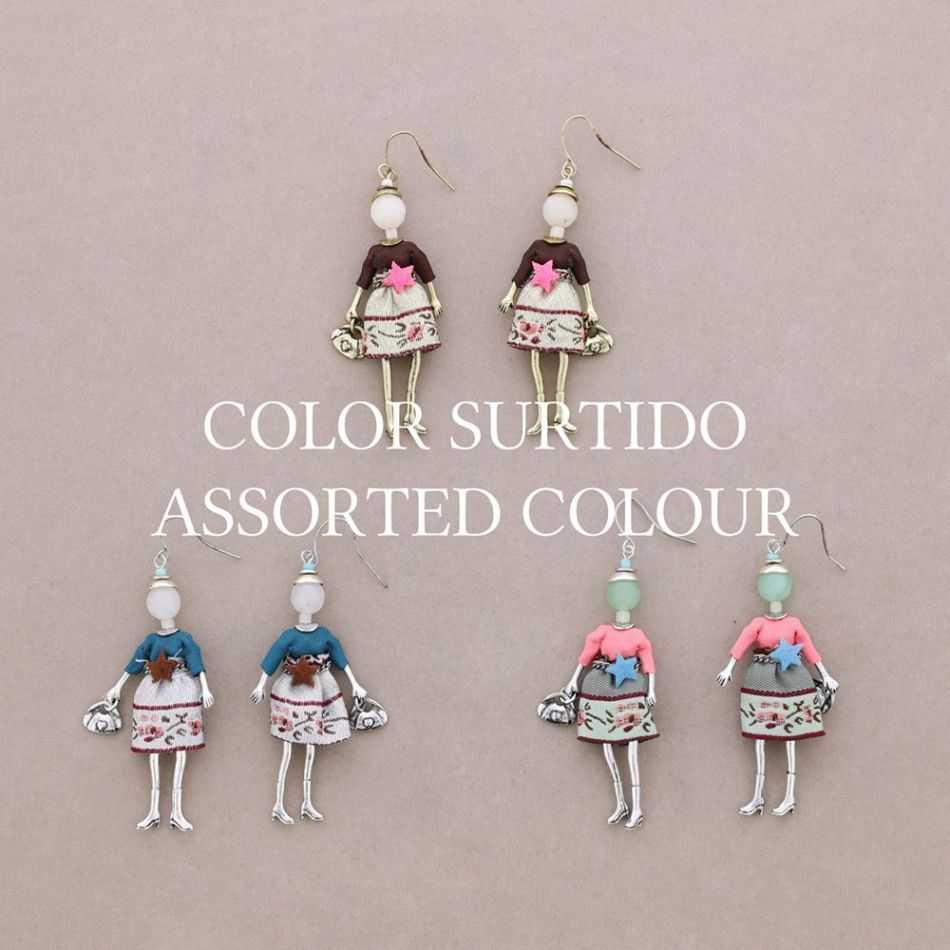 DOLL PENDANT EARRINGS