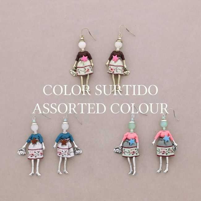 DOLL PENDANT EARRINGS