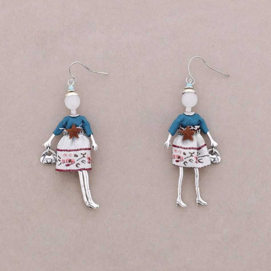 DOLL PENDANT EARRINGS