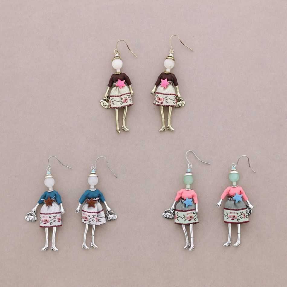 DOLL PENDANT EARRINGS