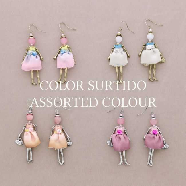 DOLL PENDANT EARRINGS