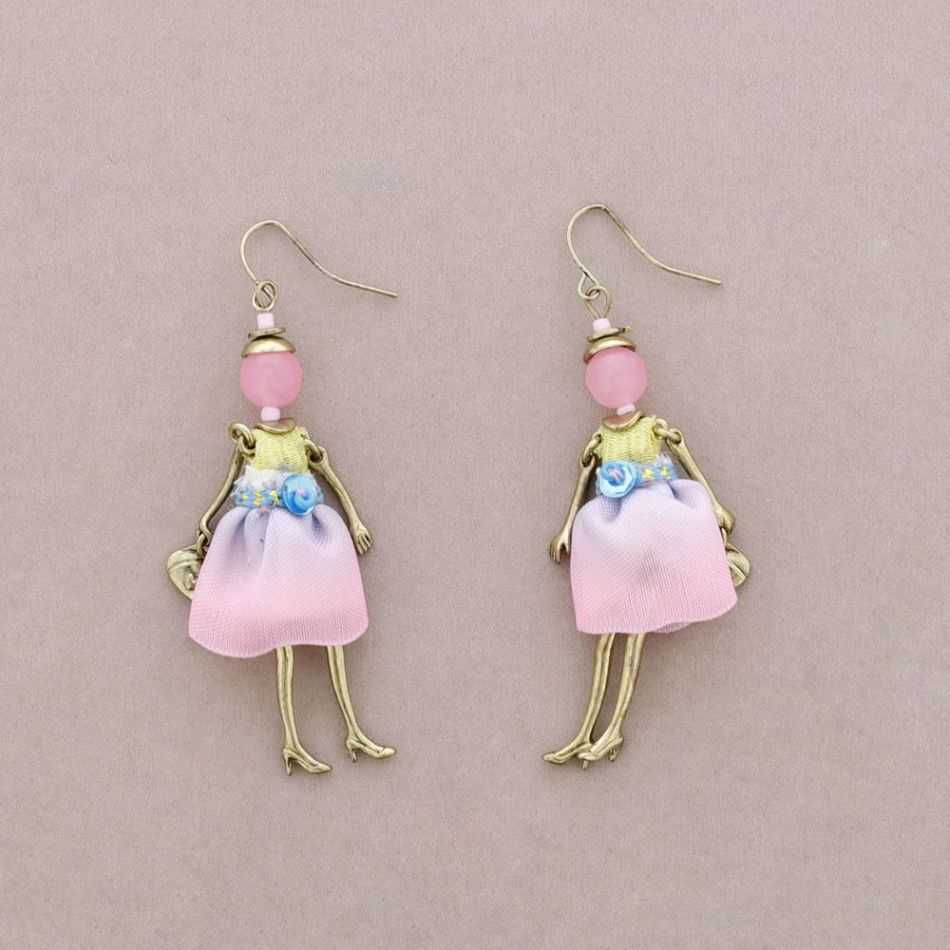 DOLL PENDANT EARRINGS