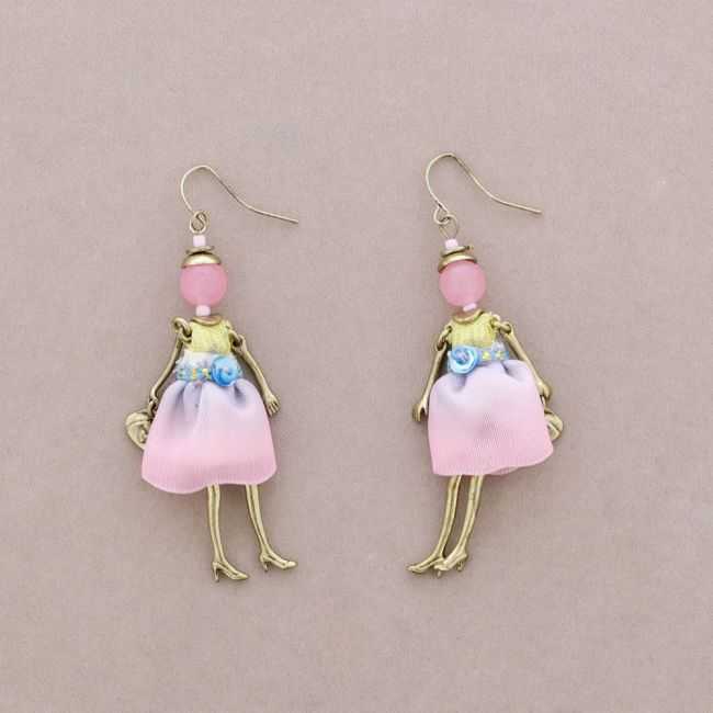 DOLL PENDANT EARRINGS