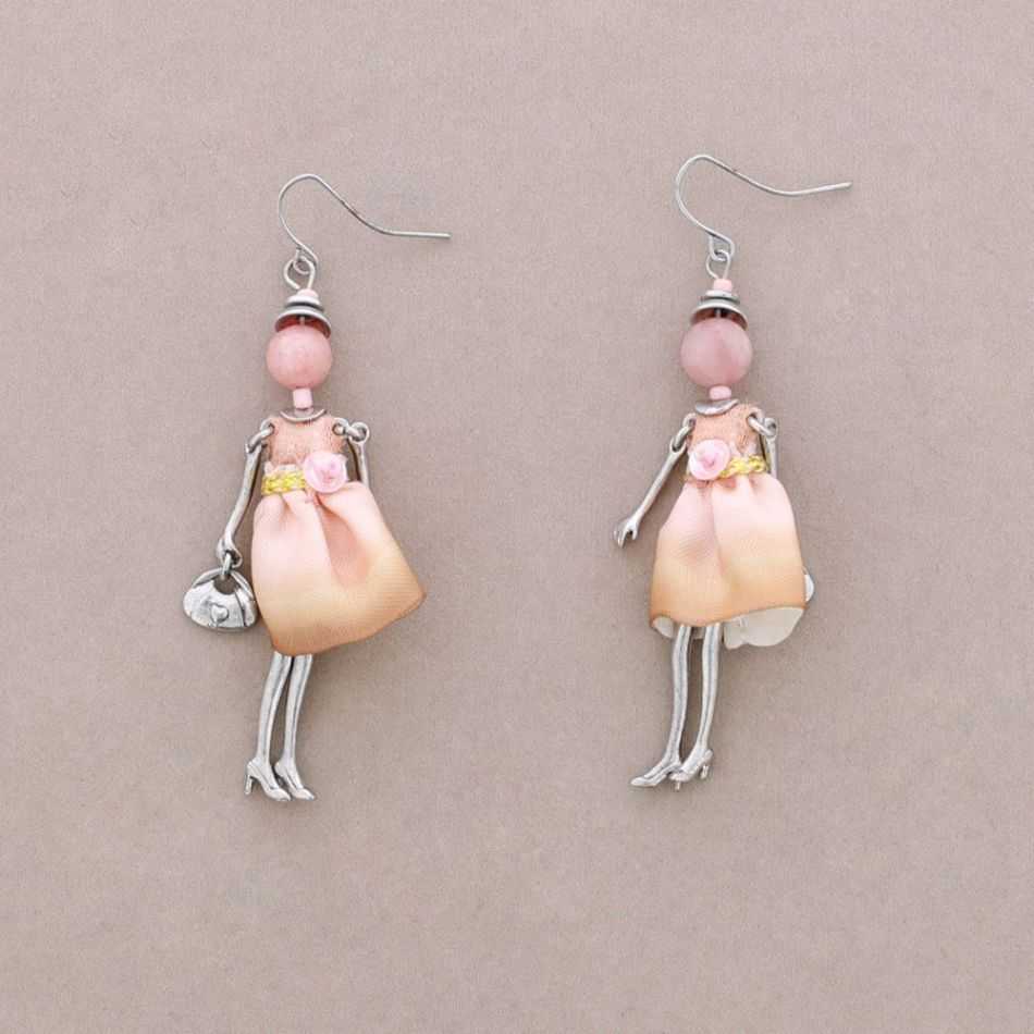 DOLL PENDANT EARRINGS