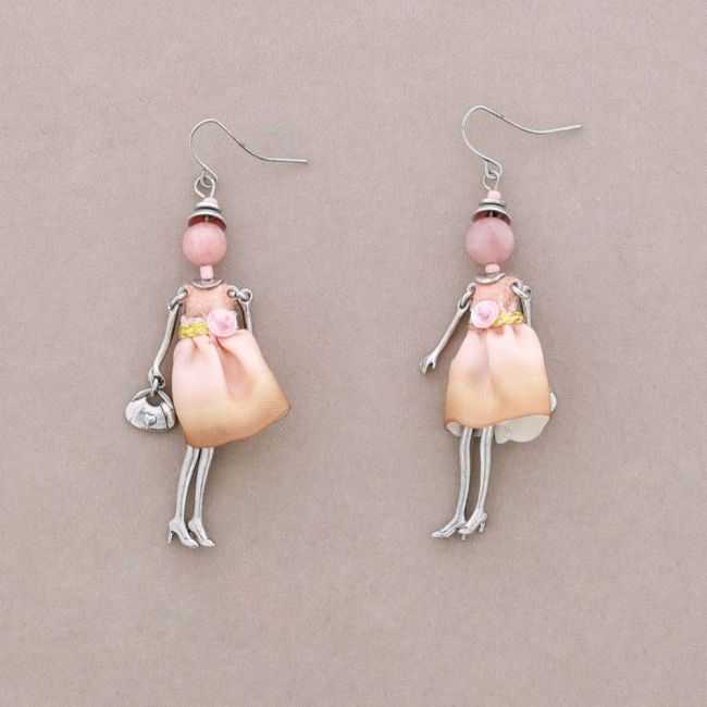 DOLL PENDANT EARRINGS