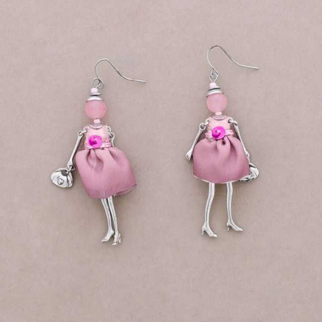 DOLL PENDANT EARRINGS