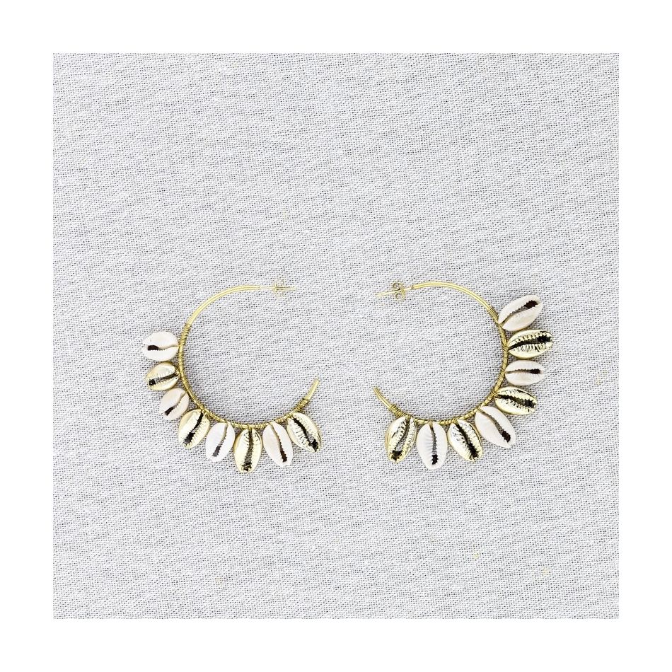 STEEL HOOP EARRINGS PENDANTS
