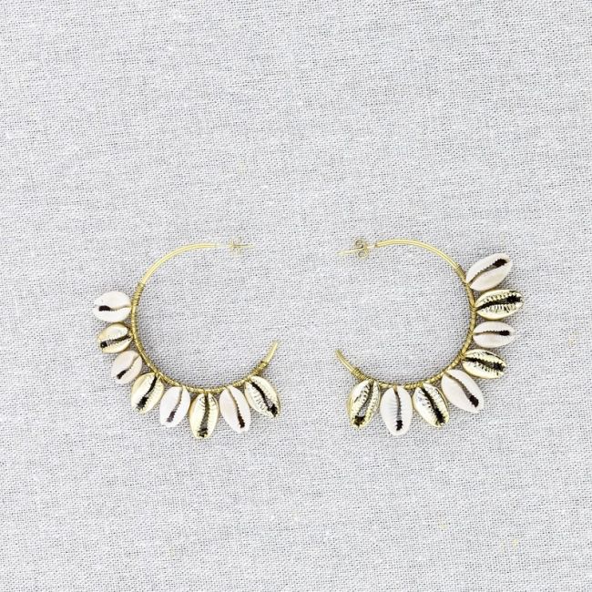 STEEL HOOP EARRINGS PENDANTS