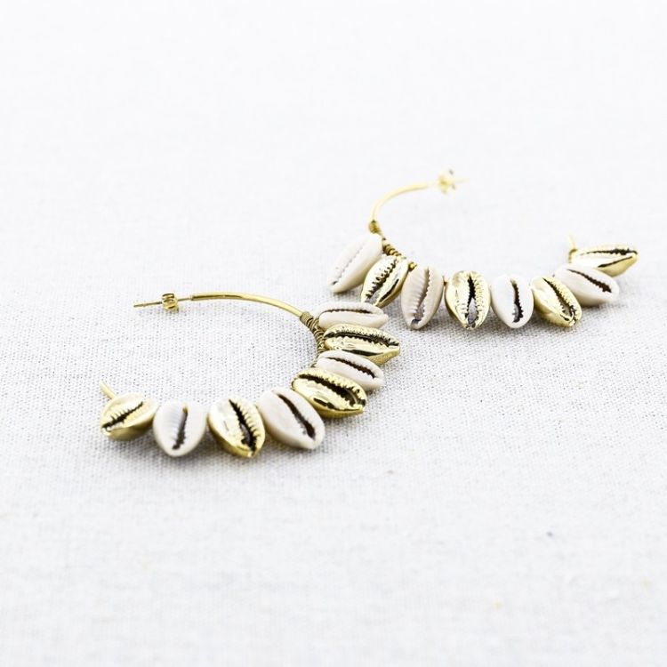 STEEL HOOP EARRINGS PENDANTS