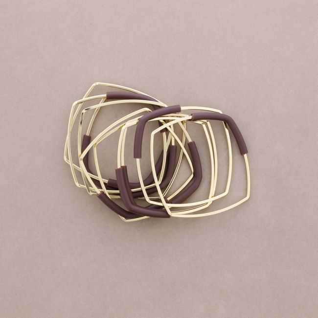 PULSERA MULTI CUADRADO CAUCHO