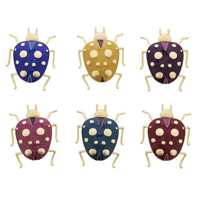 BROCHE INSECTO METAL ESMALTE 2