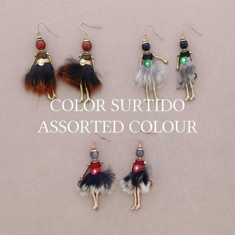 DOLL PENDANT EARRINGS