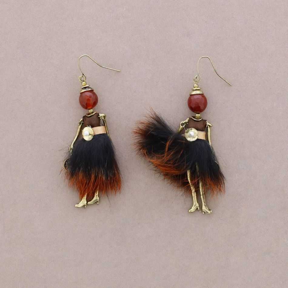 DOLL PENDANT EARRINGS