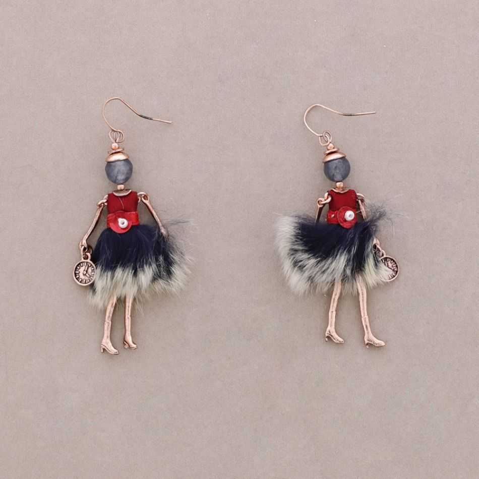 DOLL PENDANT EARRINGS