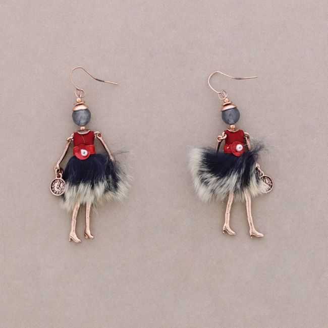 DOLL PENDANT EARRINGS